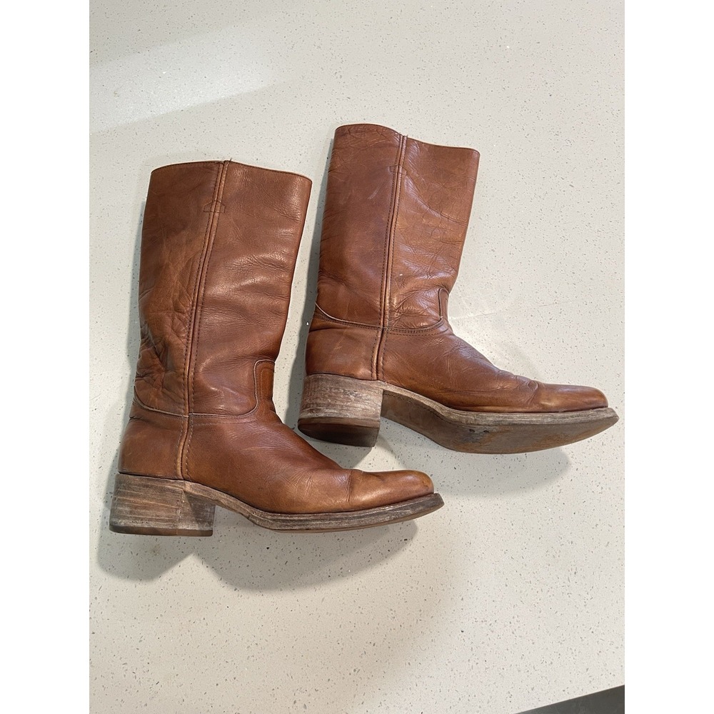 Vintage Frye Brown Leather Campus Boots Men's size 11 2955  Made In USA